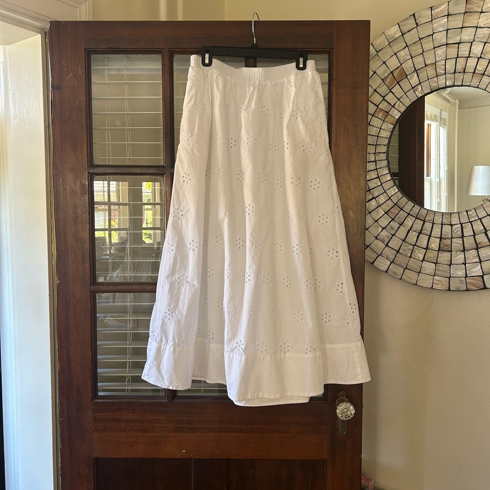 A New Day Cream Tiered Maxi Skirt Casual